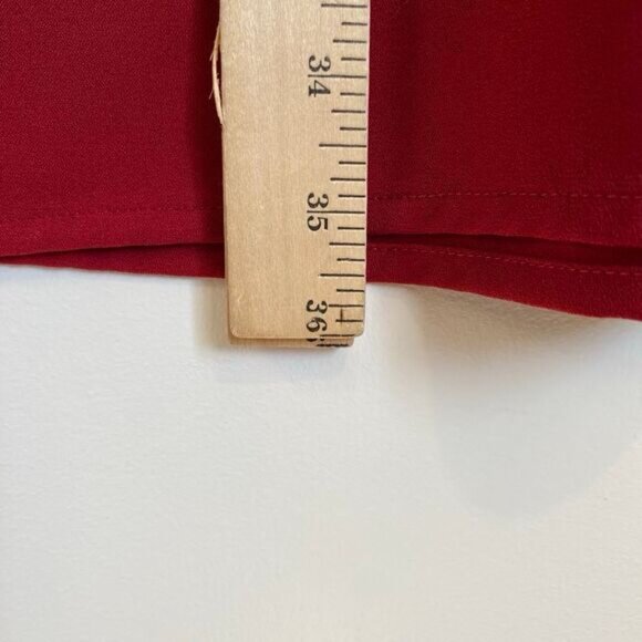 MICHAEL Michael Kors Women's M Red Black Lace Short Sleeve Shift Dress Knee - Picture 7 of 16